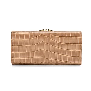 Tamsy Beige Faux Leather Wallet