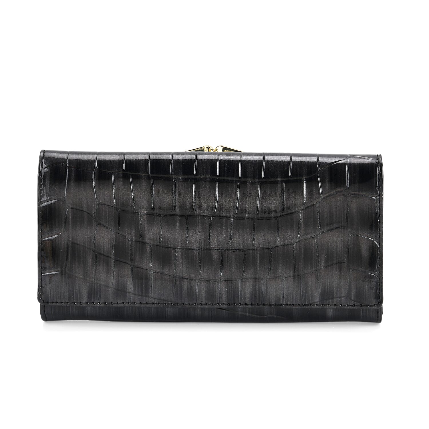 Tamsy Black Faux Leather Wallet
