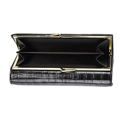 Tamsy Black Faux Leather Wallet