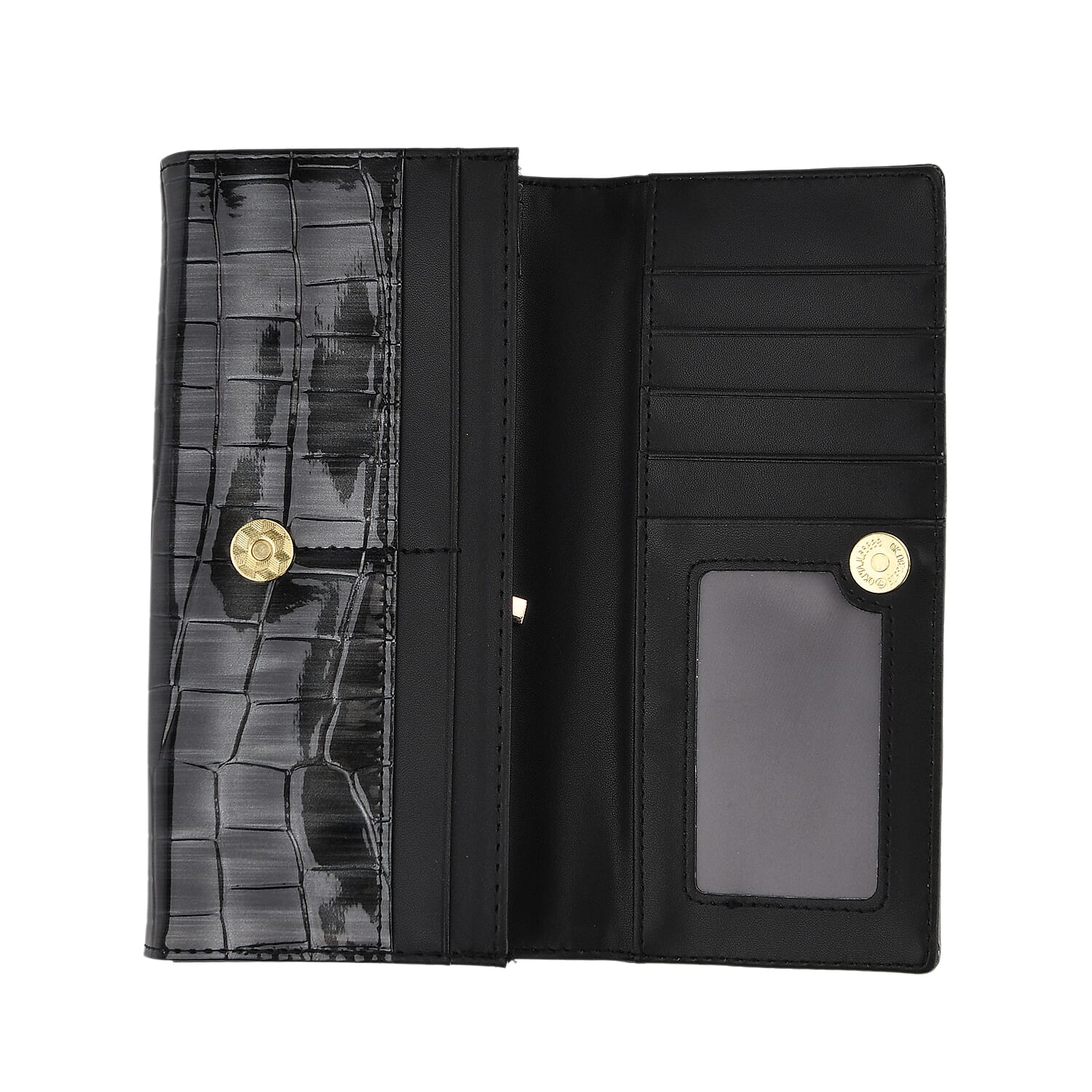 Tamsy Black Faux Leather Wallet