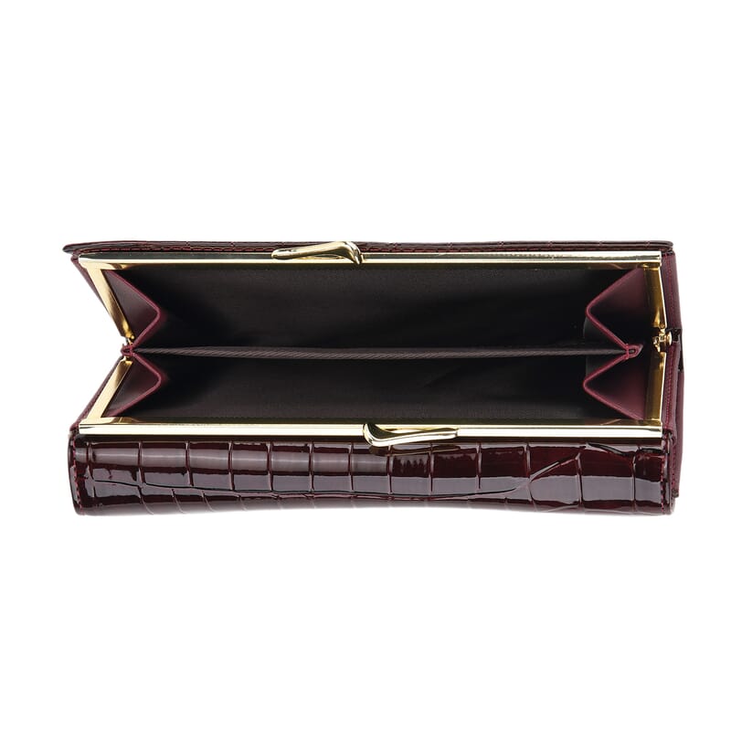 Tamsy Dark Red Faux Leather Wallet