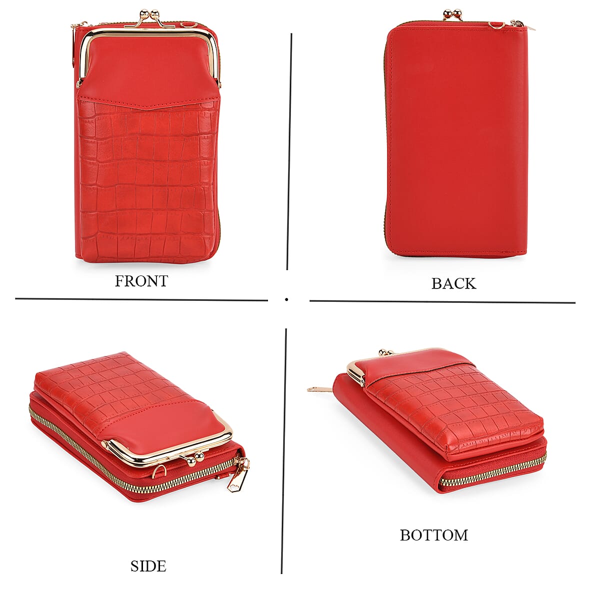 Tamsy Faux Leather Wallet Phone Bag image number 3