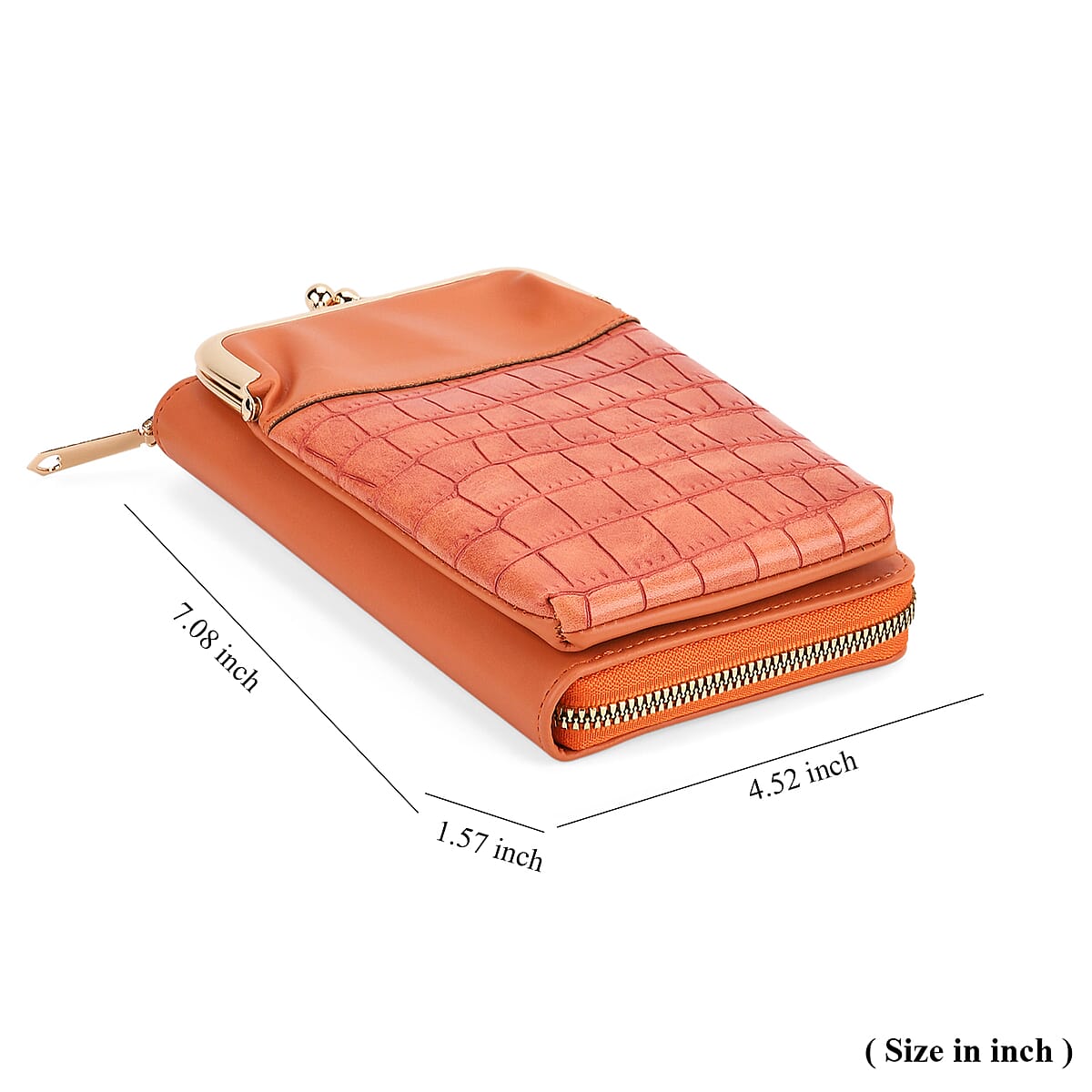 Tamsy Faux Leather Wallet Phone Bag image number 6