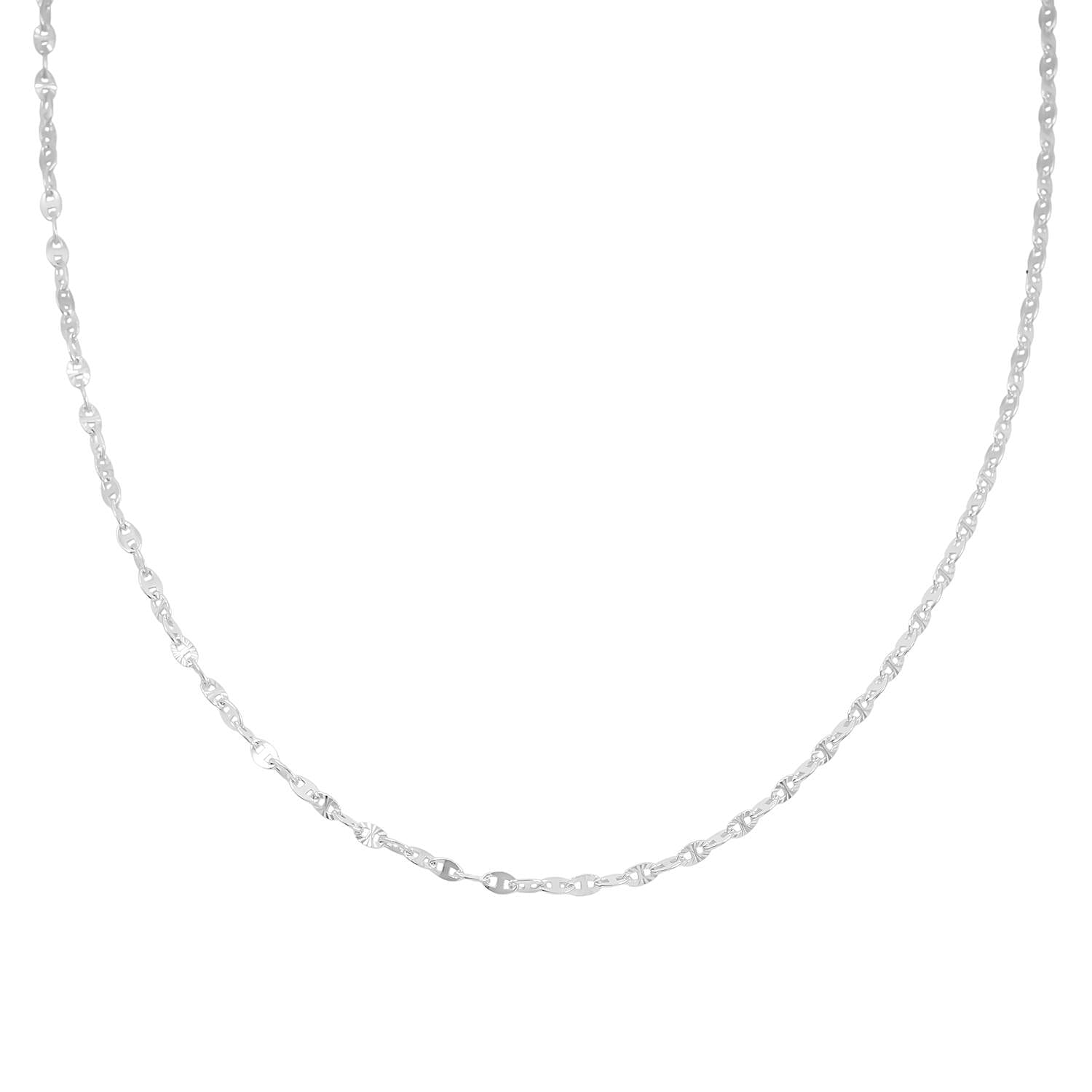 Nova Chain Necklace in Sterling Silver4.10 Grams 24 Inches 
