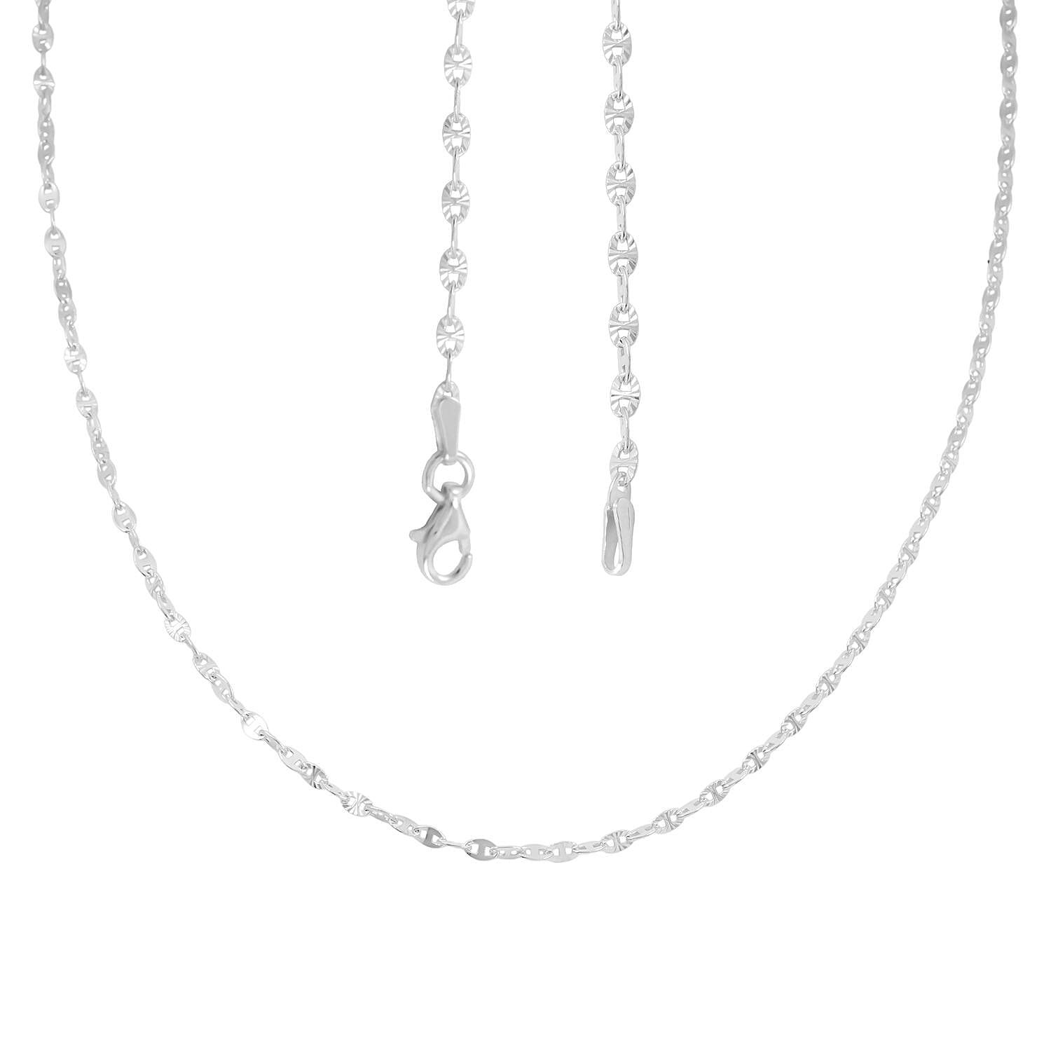 Nova Chain Necklace in Sterling Silver4.10 Grams 24 Inches 