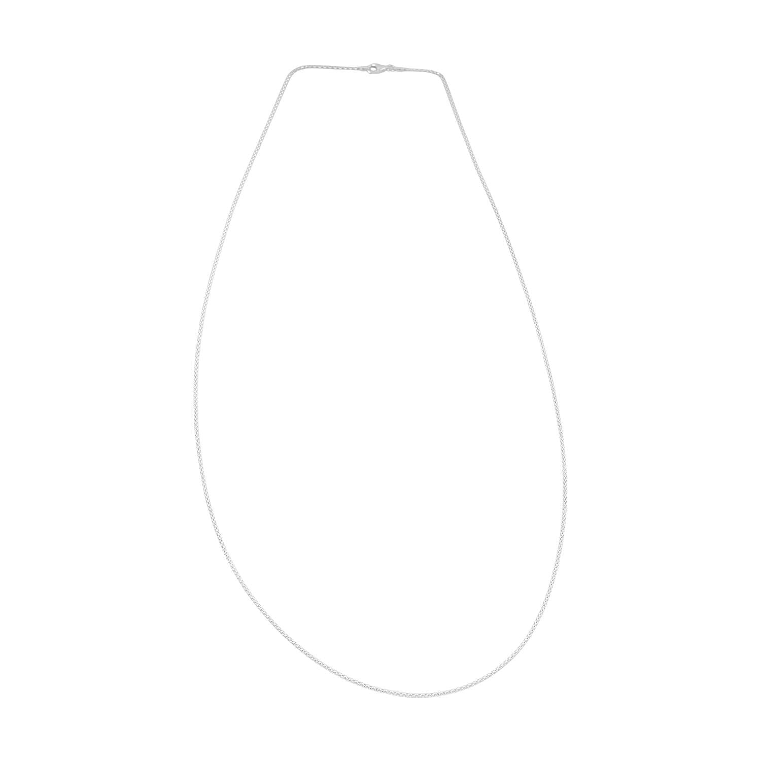 1.8mm Popcorn Coreana Chain Necklace in Sterling Silver 4.20 Grams 30 Inches