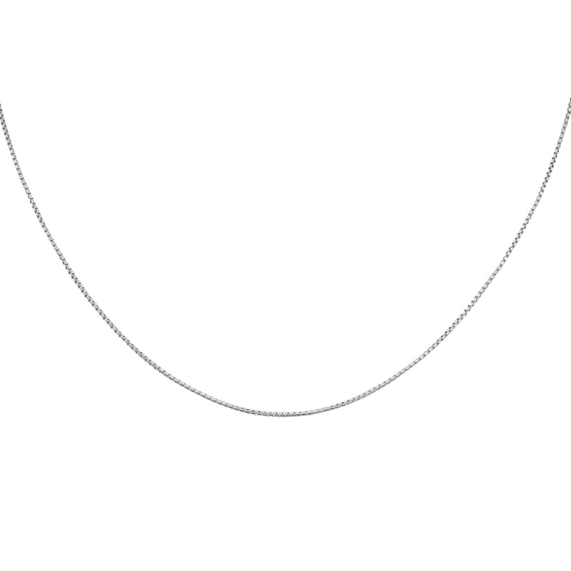 1mm Round Box Chain Necklace in Sterling Silver 4.30 Grams 30 Inches
