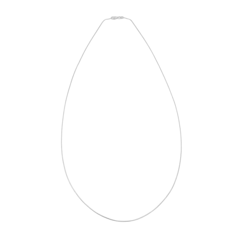 1mm Round Box Chain Necklace in Sterling Silver 4.30 Grams 30 Inches