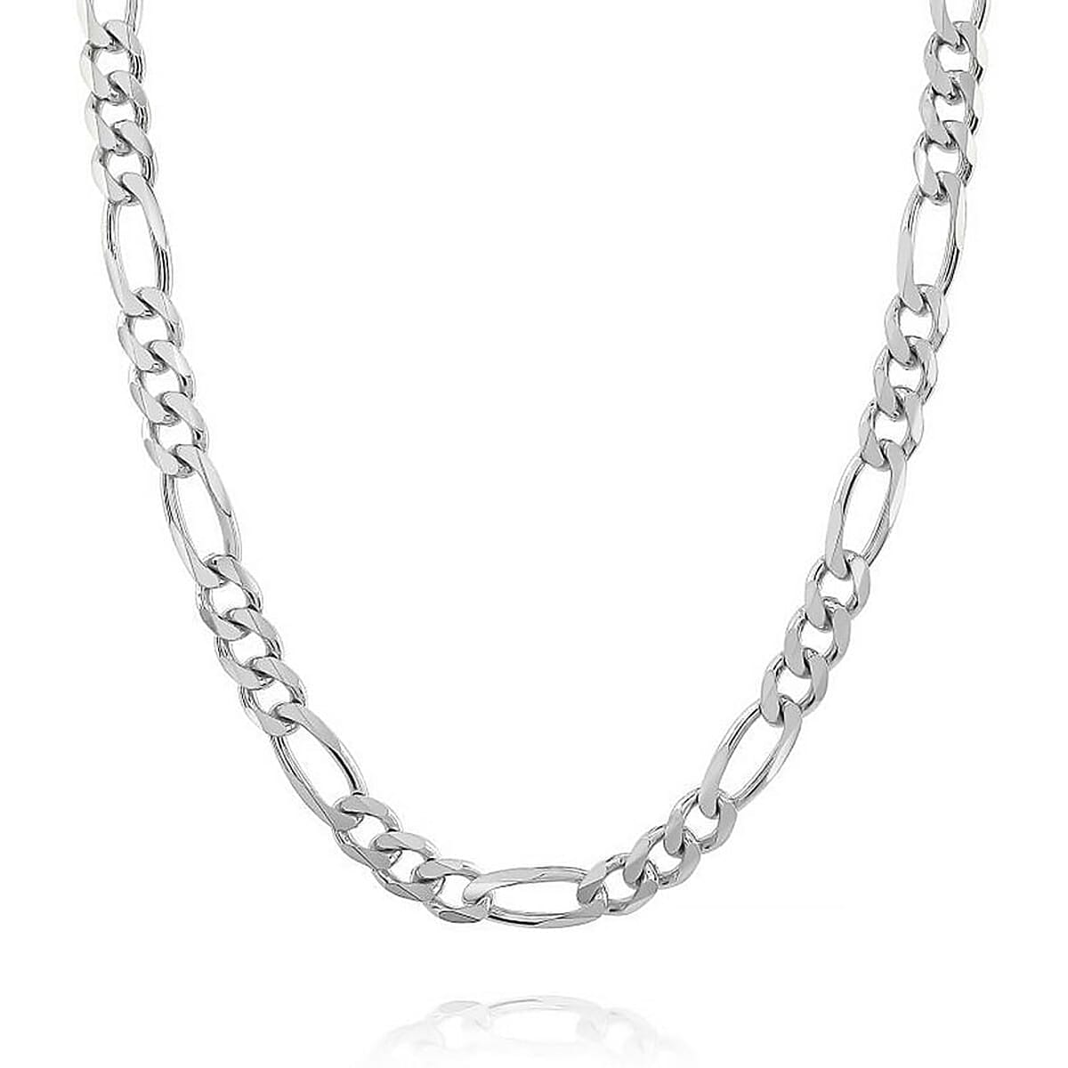 Italian made Sterling Silver Link Chain Necklace 8.9 Grams 18 Inches image number 0