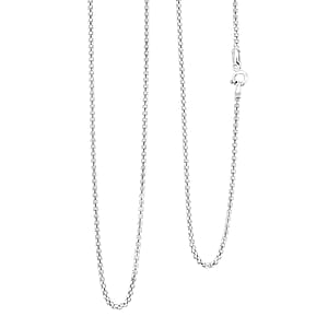 Made In Italian Sterling Silver Coryana Chain Necklace 30 Inches 4.30 Grams