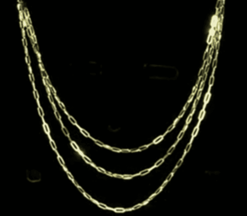 Italian Paperclip Chain Necklace in 14K Yellow Gold Over Sterling Silver (22 Inches) 6.2 Grams