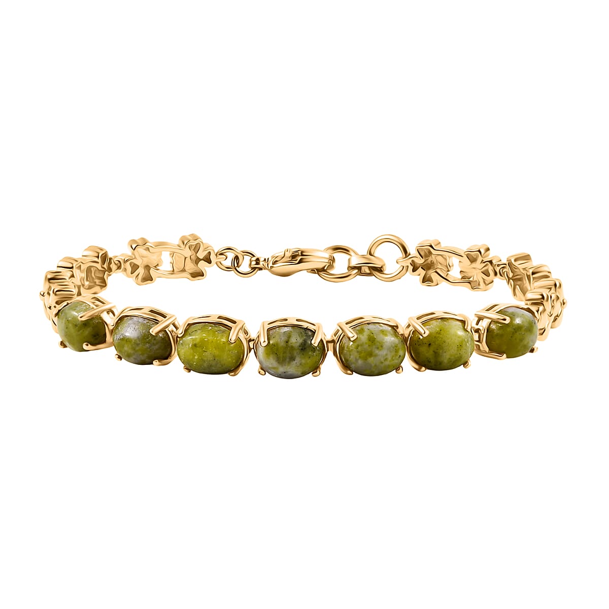 EverTrue Connemara Marble 9.35 ctw Bracelet in 18K YG Plated (7.25 In) image number 0
