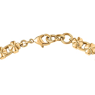 EverTrue Connemara Marble Irish Bracelet in 18K YG Plated 9.35 ctw (7.25 Inches)