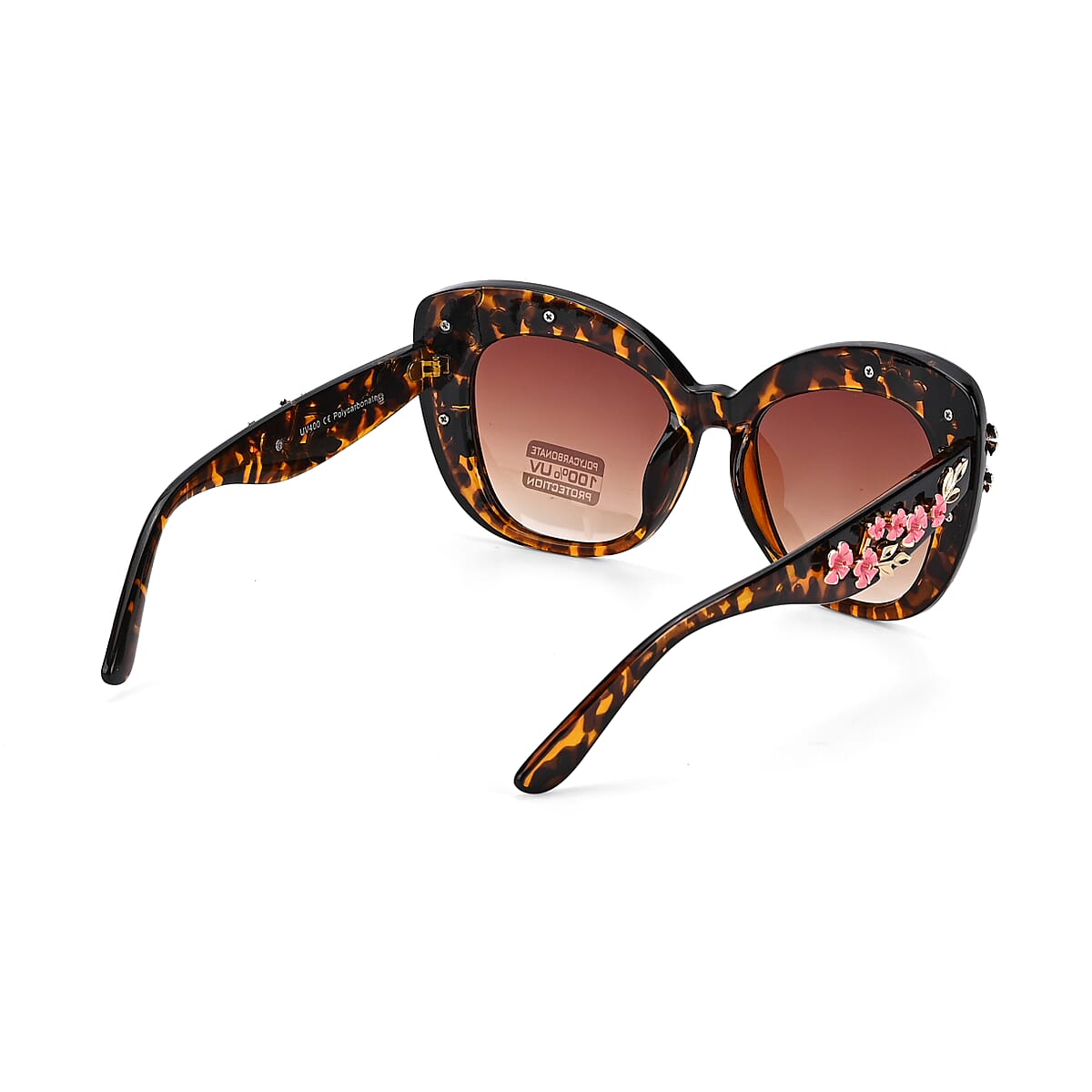 Tea UV400 Sunglasses with Leopard Frame image number 2