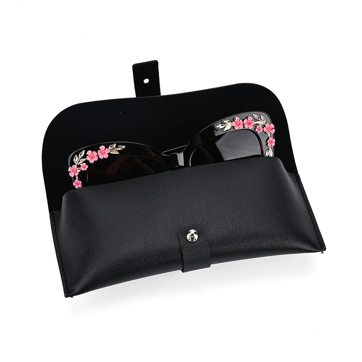 Tea UV400 Sunglasses with Leopard Frame image number 3