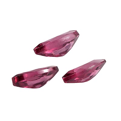 Orissa Rose Garnet Set of 3 (Mrq 7x3.5 mm) 1.23 ctw Loose Gemstone