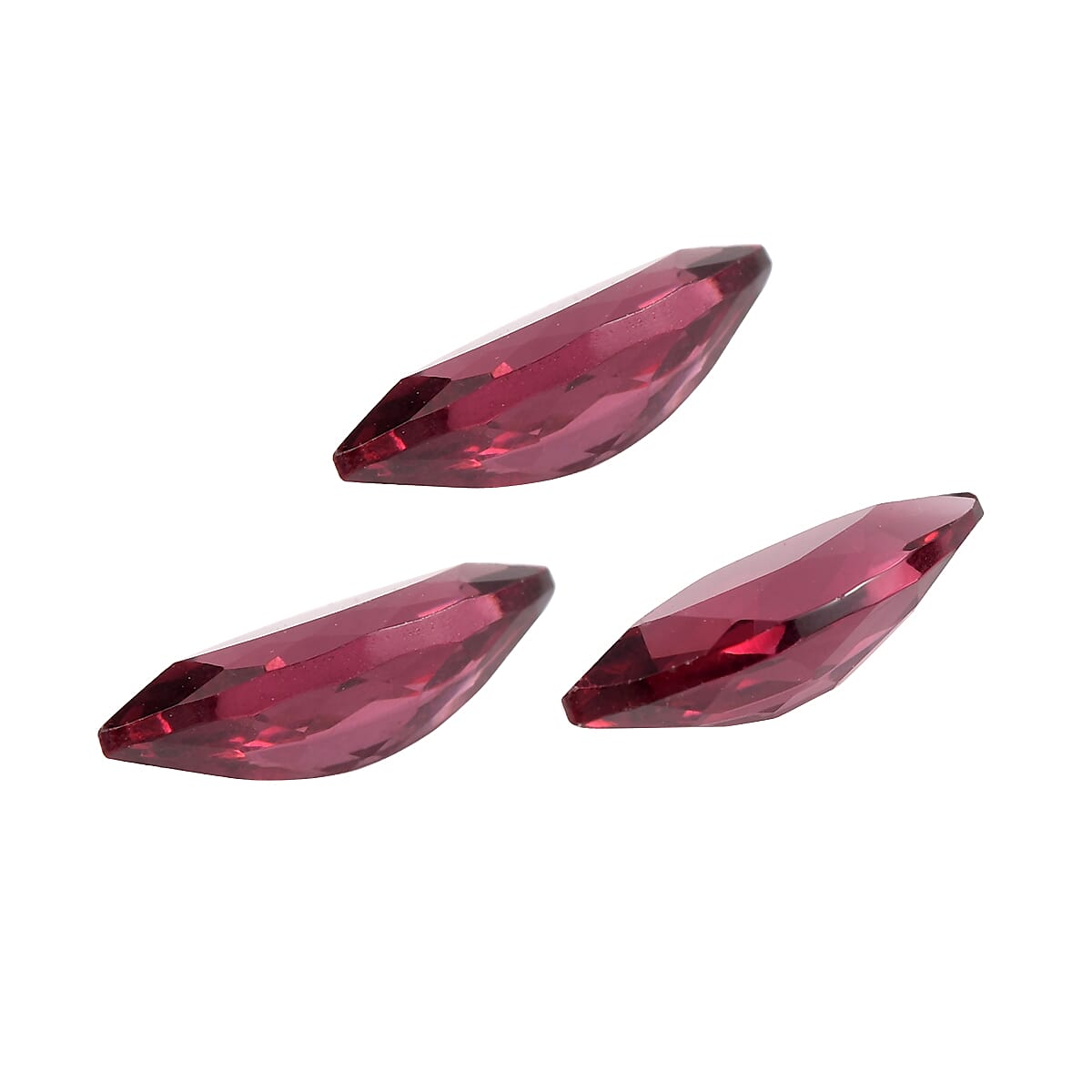 AA Orissa Rose Garnet Set of 3 (Mrq 8x4 mm) 1.78 ctw Loose Gemstone image number 2
