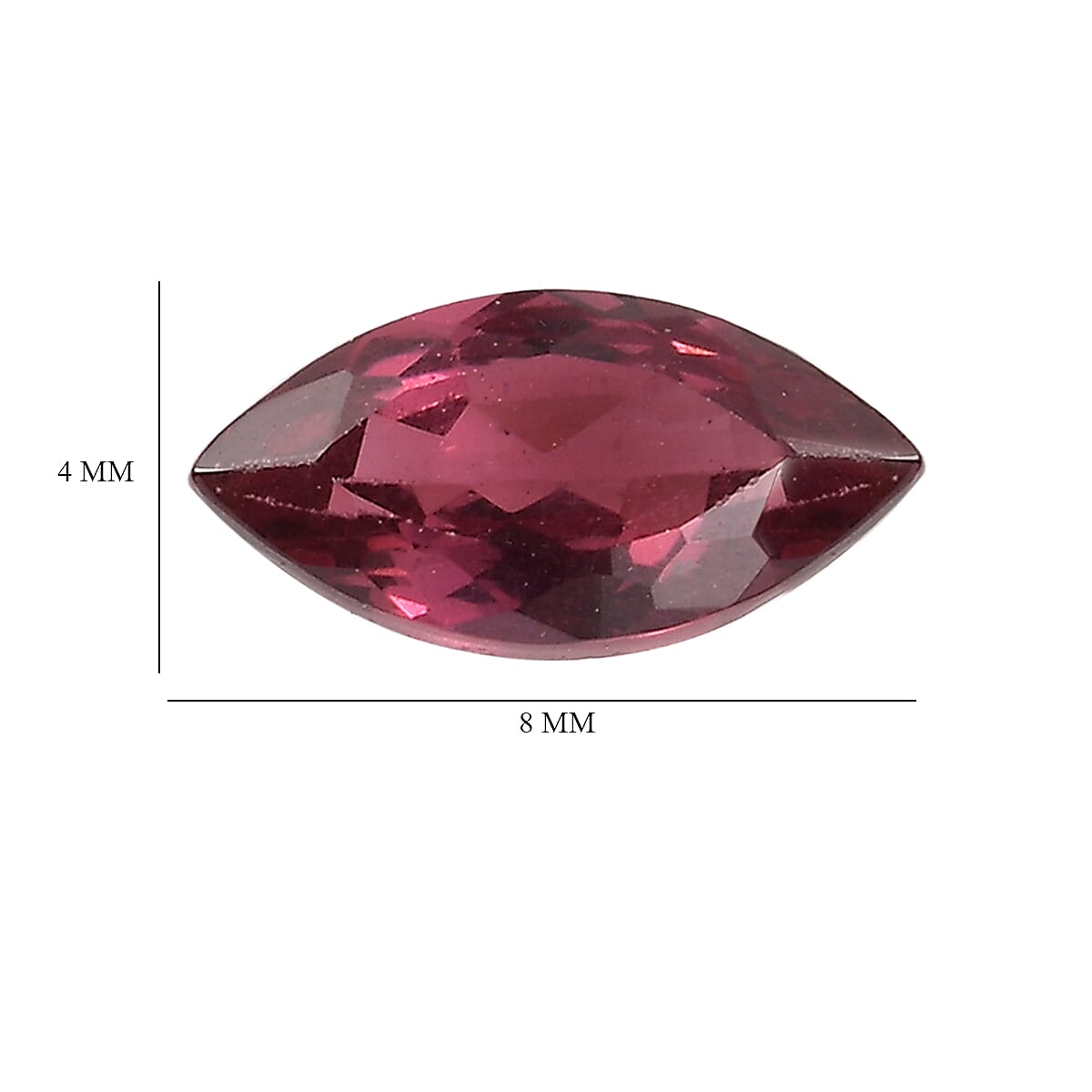 AA Orissa Rose Garnet Set of 3 (Mrq 8x4 mm) 1.78 ctw Loose Gemstone image number 4