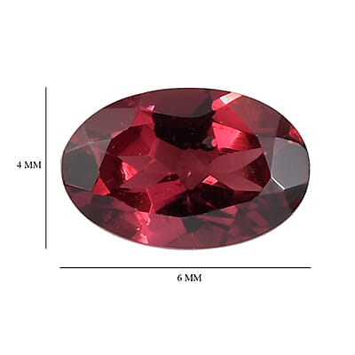 AA Orissa Rose Garnet Set of 3 (Ovl 6x4 mm) 1.63 ctw Loose Gemstone