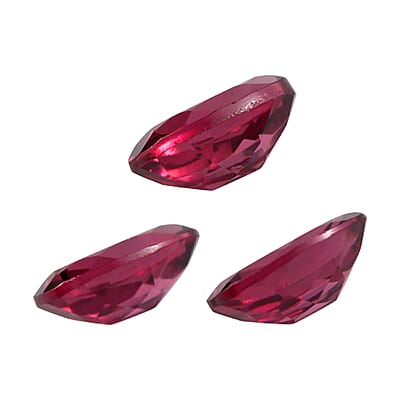Orissa Rose Garnet Set of 3 (Ovl 7x5 mm) 2.51 ctw Loose Gemstone