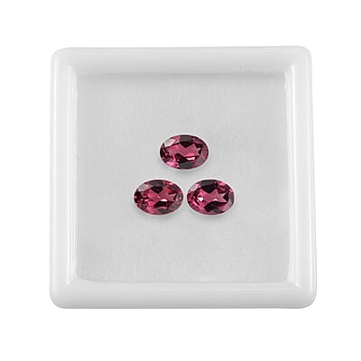 Orissa Rose Garnet Set of 3 (Ovl 7x5 mm) 2.51 ctw Loose Gemstone
