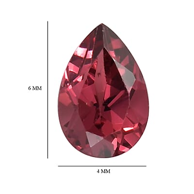 AA Orissa Rose Garnet Set of 3 (Pear 6x4 mm) 1.50 ctw Loose Gemstone
