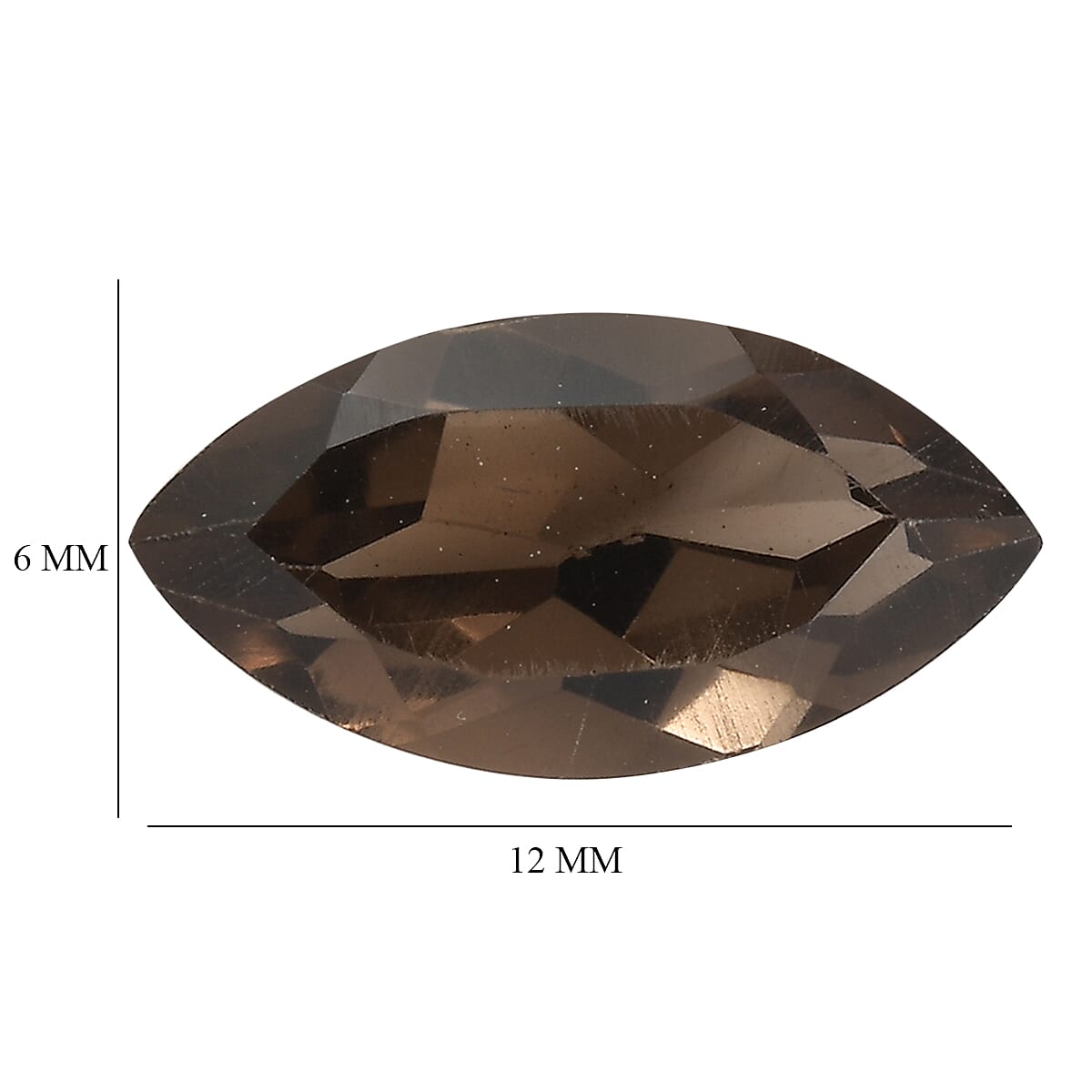 Brazilian Smoky Quartz (Mrq 12x6 mm) 1.48 ctw Loose Gemstone