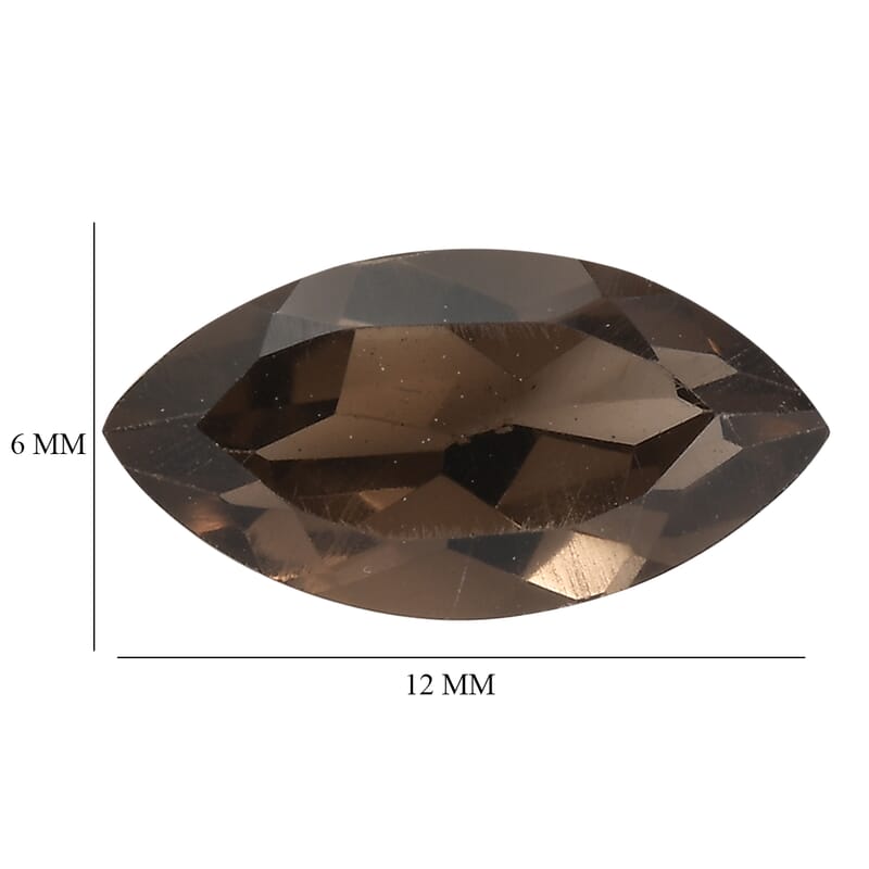 Brazilian Smoky Quartz (Mrq 12x6 mm) 1.48 ctw Loose Gemstone