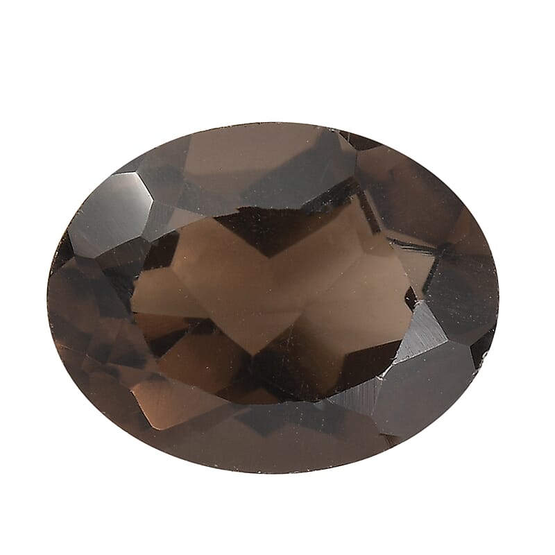 Brazilian Smoky Quartz (Oval 9x7 mm) 1.30 ctw Loose Gemstone