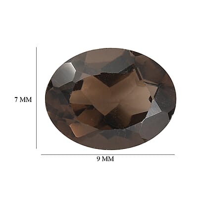 Brazilian Smoky Quartz (Oval 9x7 mm) 1.30 ctw Loose Gemstone