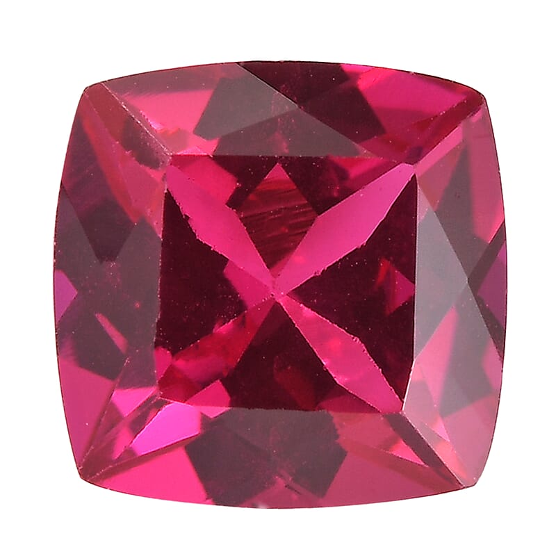 Lab Created Ruby (Cush 7x7 mm) 2.02 ctw Loose Gemstone