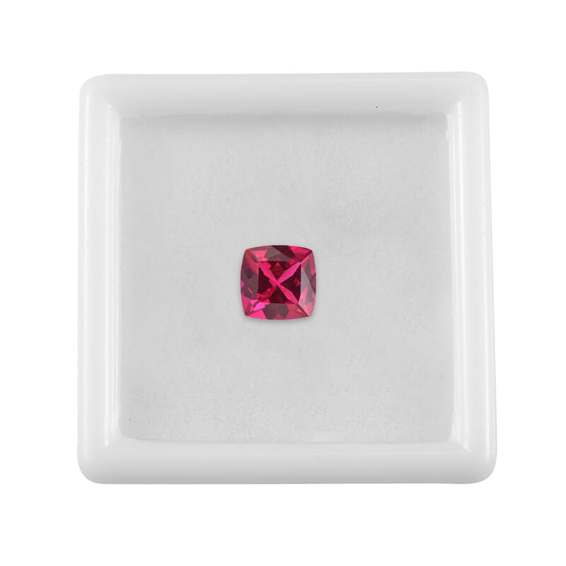 Lab Created Ruby (Cush 7x7 mm) 2.02 ctw Loose Gemstone