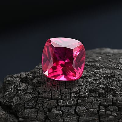 Lab Created Ruby (Cush 8x8 mm) 2.15 ctw Loose Gemstone