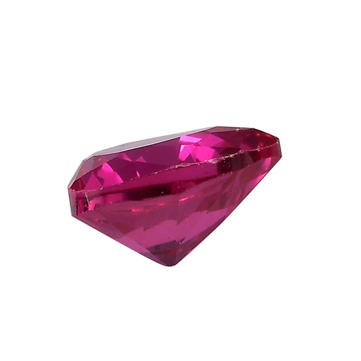 Set of 4 Lab Created Ruby (Hrt 6 mm) 3.74 ctw Loose Gemstone image number 2