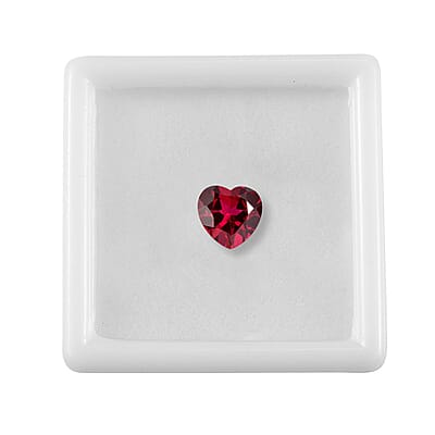 Lab Created Ruby (Hrt 8 mm) 1.92 ctw Loose Gemstone