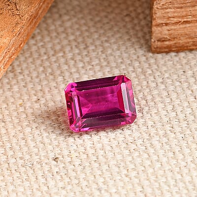 Lab Created Ruby (Oct 8x6 mm) 1.95 ctw Loose Gemstone