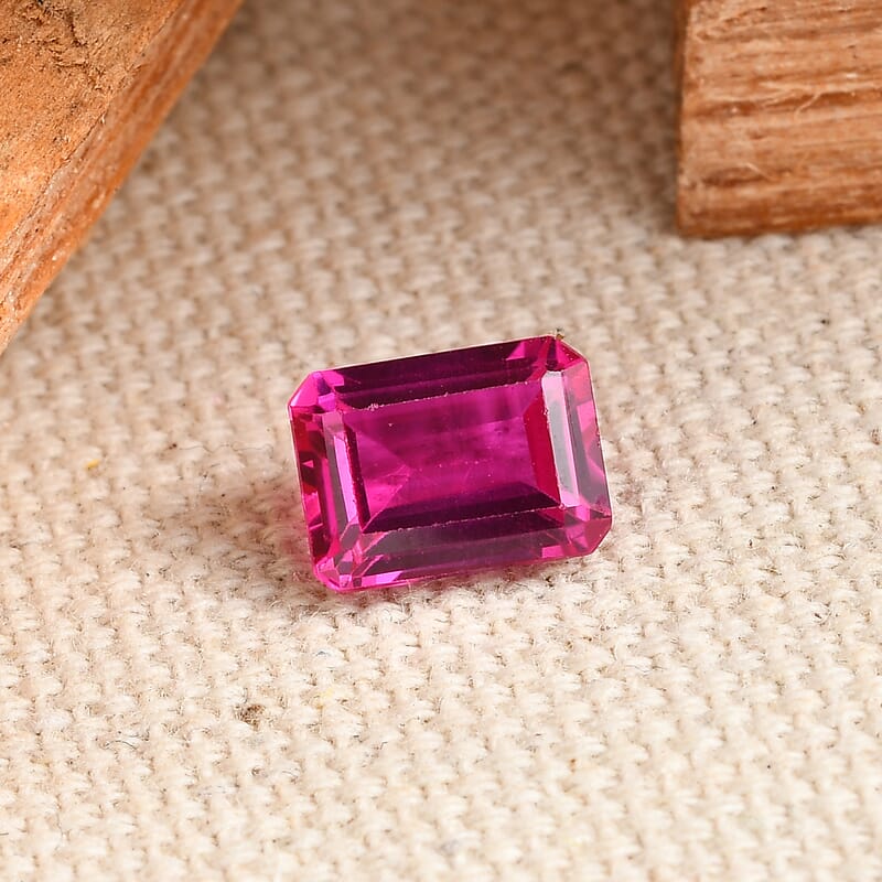 Lab Created Ruby (Oct 8x6 mm) 1.95 ctw Loose Gemstone