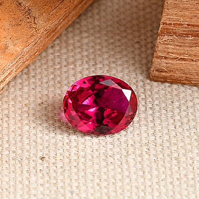 Lab Created Ruby (Ovl 10x8 mm) 2.48 ctw Loose Gemstone