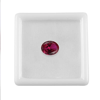 Lab Created Ruby (Ovl 10x8 mm) 2.48 ctw Loose Gemstone