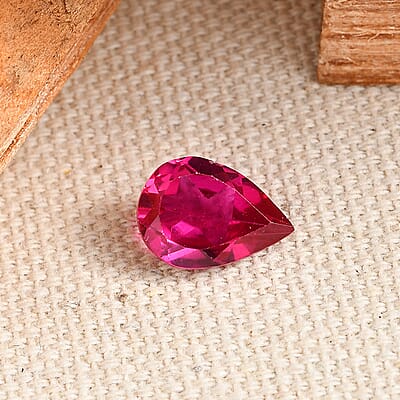 Lab Created Ruby (Pear 10x7 mm) 2.10 ctw Loose Gemstone