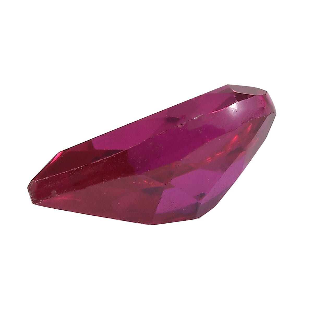 Lab Created Ruby (Pear 10x7 mm) 2.10 ctw Loose Gemstone image number 2