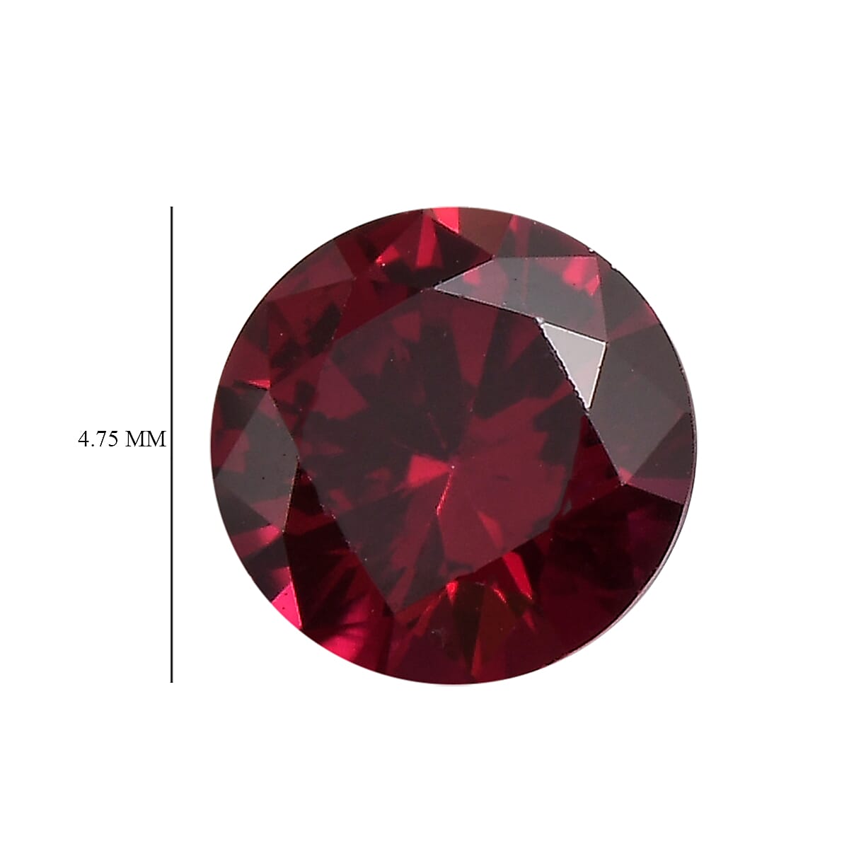 Set of 2 AA Lab Created Ruby (Rnd 4.75 mm) 0.90 ctw Loose Gemstone