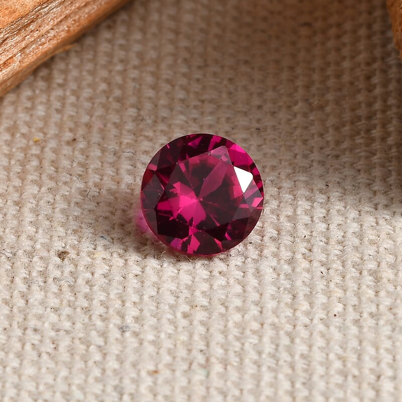 AA Lab Created Ruby (Rnd 7.5 mm) 3.55 ctw Loose Gemstone