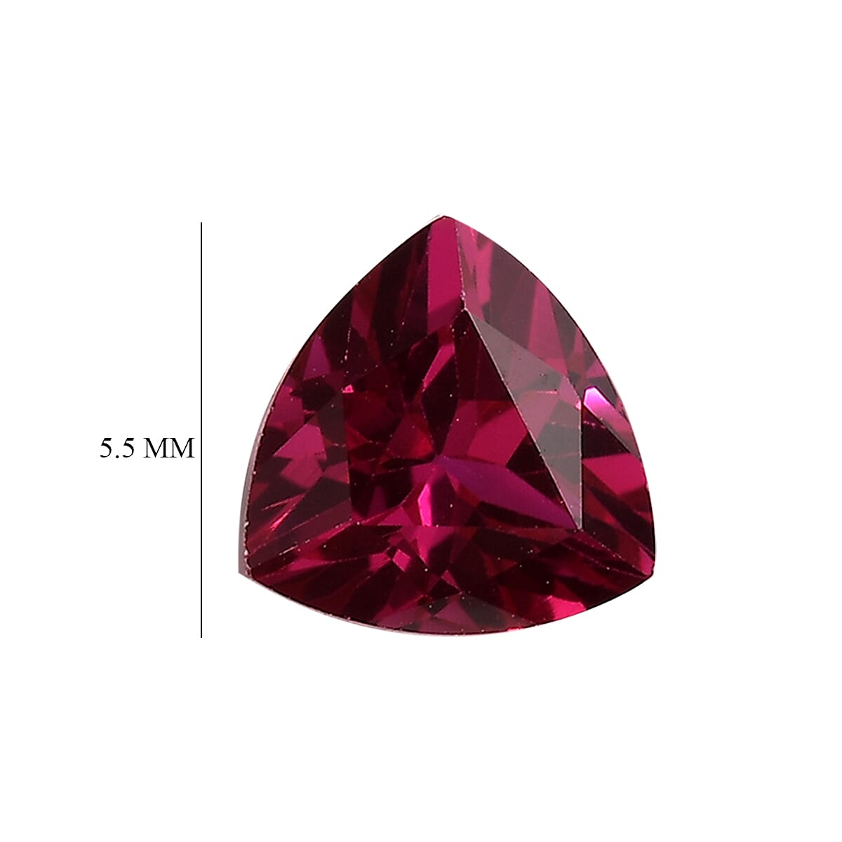 Set of 4 Lab Created Ruby (Trl 5.5 mm) 2.88 ctw Loose Gemstone image number 3