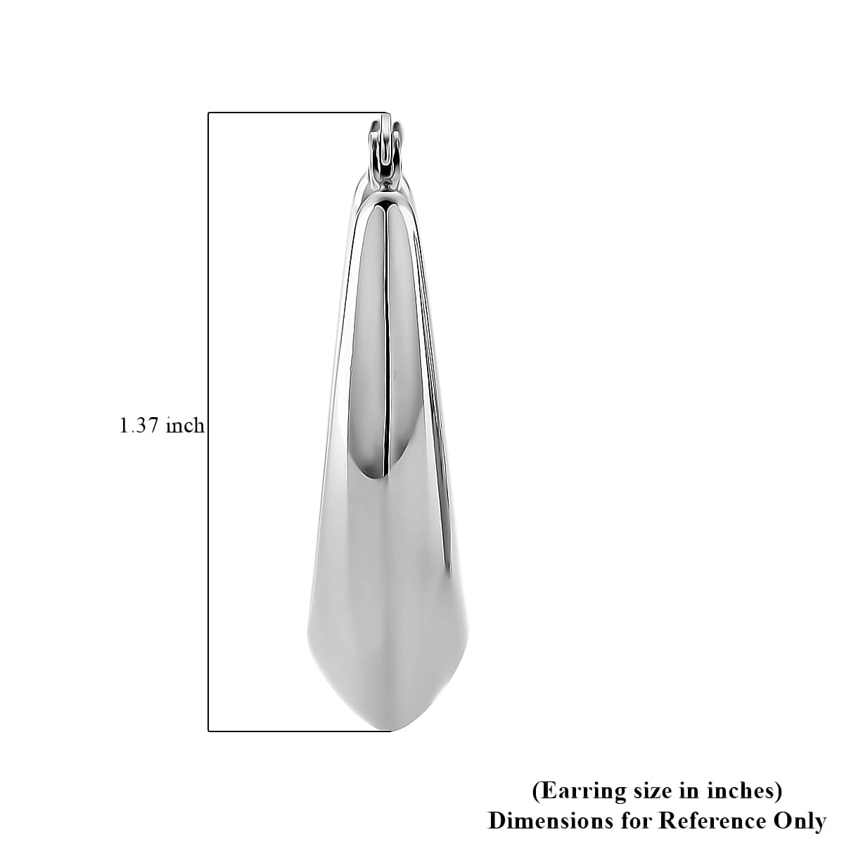 Fancy Hoop Earrings in Stainless Steel image number 5