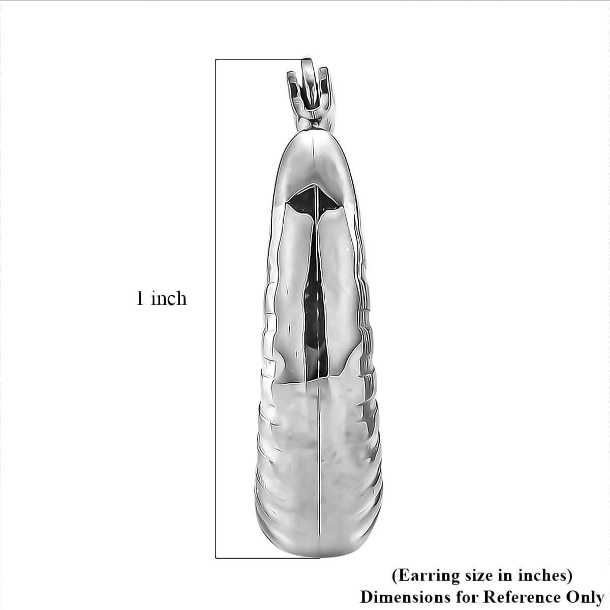 Round Hoop Earrings in Stainless Steel image number 5