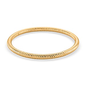 Pebble-cut Bangle Bracelet in ION Plated YG Stainless Steel (8.0 In)