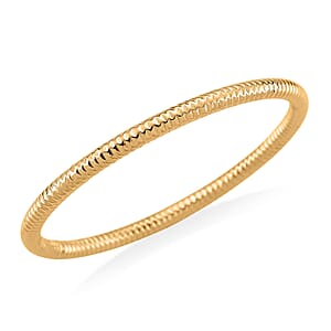 Pebble-cut Bangle Bracelet in ION Plated YG Stainless Steel (8.0 In)