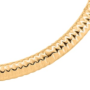 Pebble-cut Bangle Bracelet in ION Plated YG Stainless Steel (8.0 In)