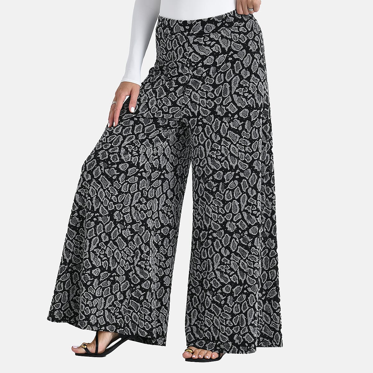 Doorbuster Tamsy Silver Printed with Crystal Waist - One Size Fits Most image number 1